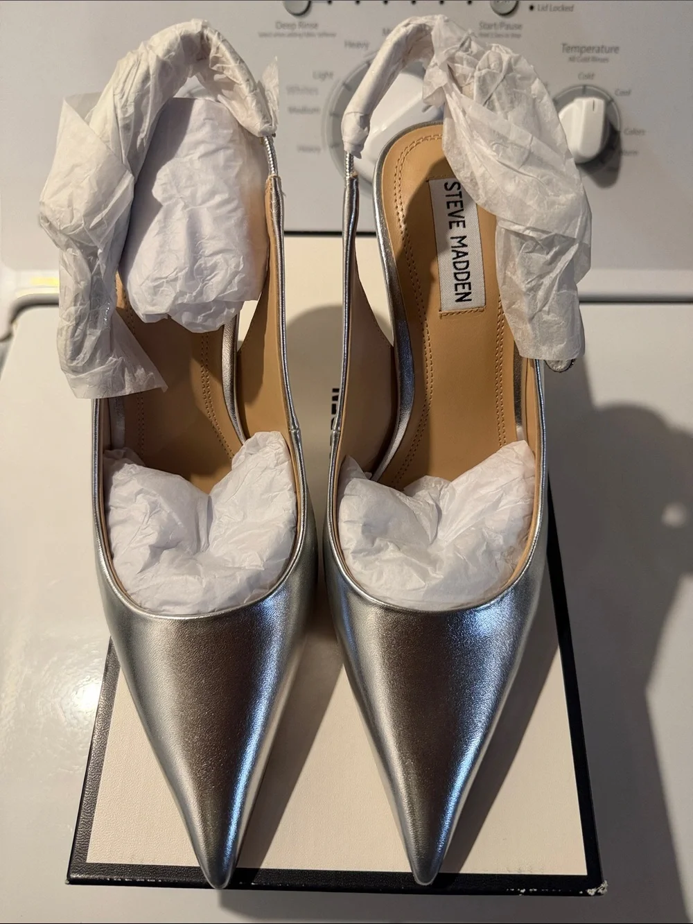 Steve Madden shiny metallic